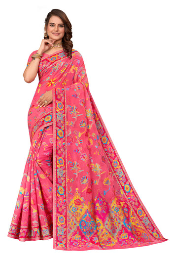 Gajari Cotton Silk Saree