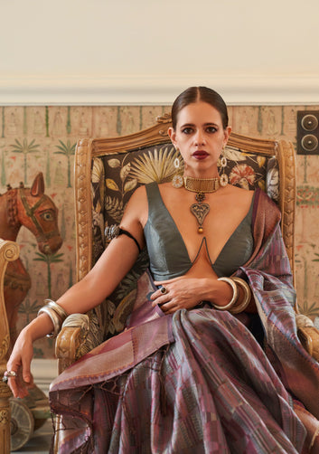 KALKI KOECHLIN In Our Pure ORGANZA Saree