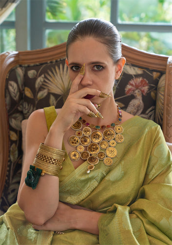 KALKI KOECHLIN In Our Pure ORCHID Saree