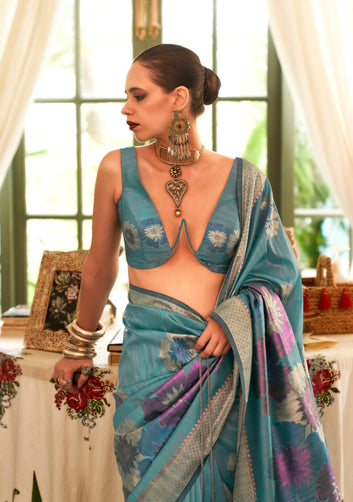 KALKI KOECHLIN In Our Multi Coloured Zari HandLoom Weaving Silk Saree
