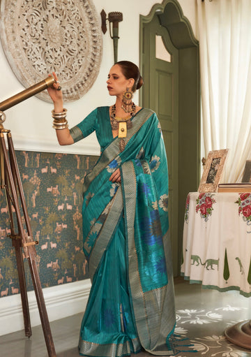 KALKI KOECHLIN In Our Multi Coloured Zari HandLoom Weaving Silk Saree