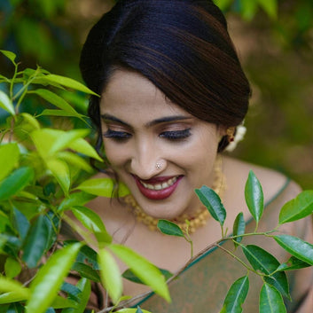 Dark Green Semi Silk Saree.