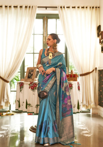 KALKI KOECHLIN In Our Multi Coloured Zari HandLoom Weaving Silk Saree