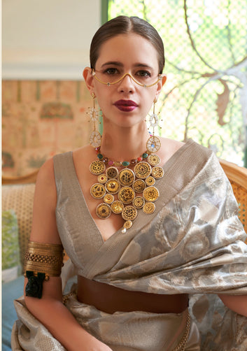 KALKI KOECHLIN In Our Pure Soft TISSUE Saree