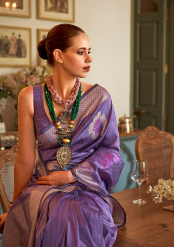 KALKI KOECHLIN In Our Multi Coloured Zari HandLoom Weaving Silk Saree