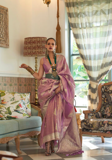 KALKI KOECHLIN In Our Pure ORCHID Saree