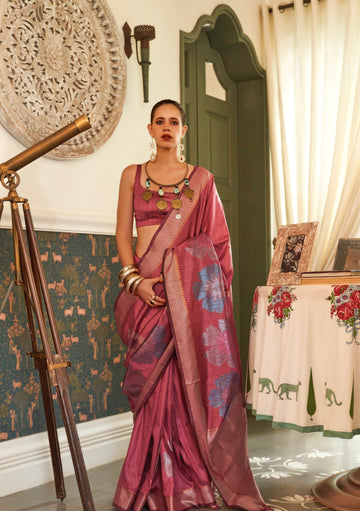 KALKI KOECHLIN In Our Multi Coloured Zari HandLoom Weaving Silk Saree