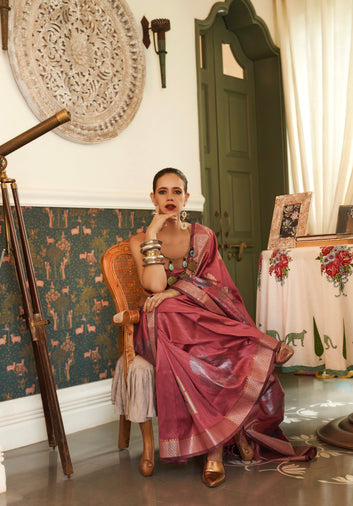 KALKI KOECHLIN In Our Multi Coloured Zari HandLoom Weaving Silk Saree